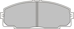 EEC Комплект тормозных колодок, дисковый тормоз BRP0835
