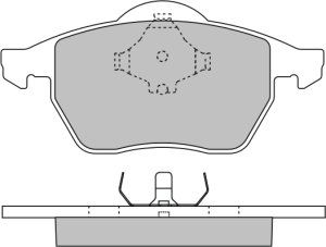 EEC stabdžių trinkelių rinkinys, diskinis stabdys BRP0875