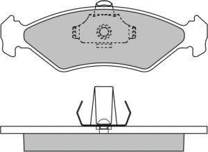 EEC Комплект тормозных колодок, дисковый тормоз BRP0882