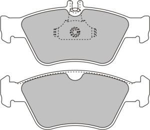 EEC Комплект тормозных колодок, дисковый тормоз BRP0886