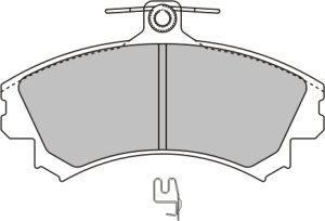 EEC Комплект тормозных колодок, дисковый тормоз BRP0912