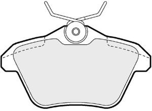 EEC Комплект тормозных колодок, дисковый тормоз BRP0943