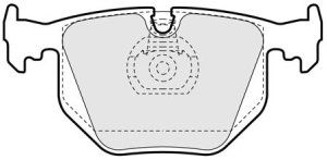 EEC Комплект тормозных колодок, дисковый тормоз BRP0956