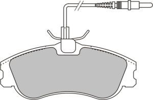 EEC stabdžių trinkelių rinkinys, diskinis stabdys BRP0970