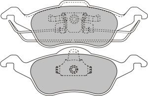 EEC Комплект тормозных колодок, дисковый тормоз BRP1034