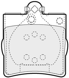 EEC Комплект тормозных колодок, дисковый тормоз BRP1063