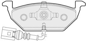 EEC Комплект тормозных колодок, дисковый тормоз BRP1109