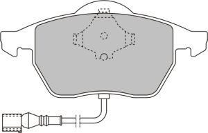 EEC Комплект тормозных колодок, дисковый тормоз BRP1110