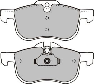 EEC stabdžių trinkelių rinkinys, diskinis stabdys BRP1120