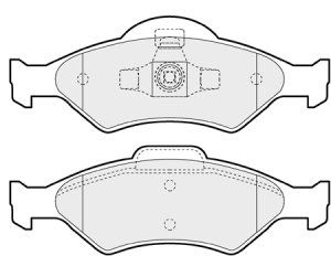 EEC Комплект тормозных колодок, дисковый тормоз BRP1125