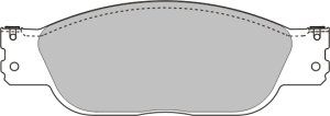 EEC stabdžių trinkelių rinkinys, diskinis stabdys BRP1132