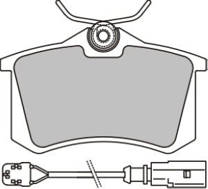 EEC stabdžių trinkelių rinkinys, diskinis stabdys BRP1157