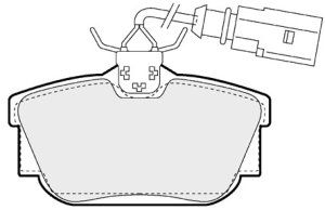 EEC Комплект тормозных колодок, дисковый тормоз BRP1158