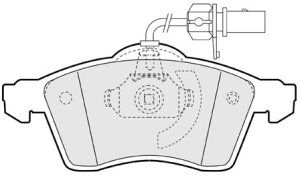 EEC Комплект тормозных колодок, дисковый тормоз BRP1182