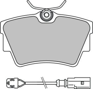 EEC stabdžių trinkelių rinkinys, diskinis stabdys BRP1340