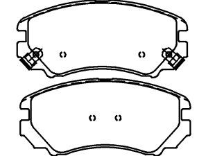 EEC Комплект тормозных колодок, дисковый тормоз BRP1384