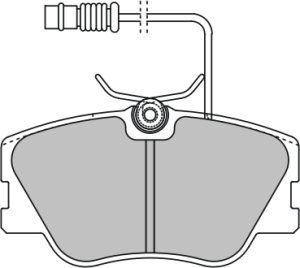 EEC Комплект тормозных колодок, дисковый тормоз BRP3025