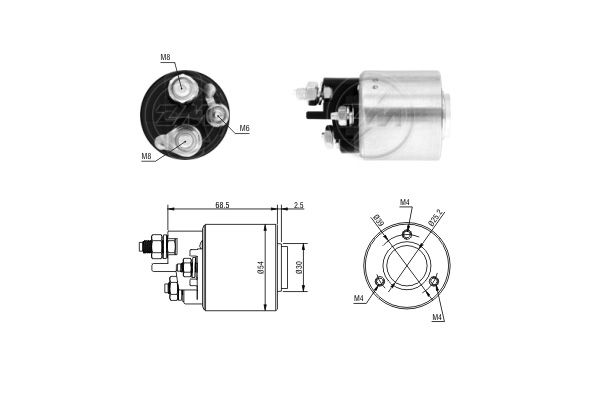 ERA solenoidinis jungiklis, starteris 227074