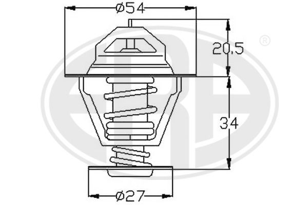 ERA termostatas, aušinimo skystis 350241