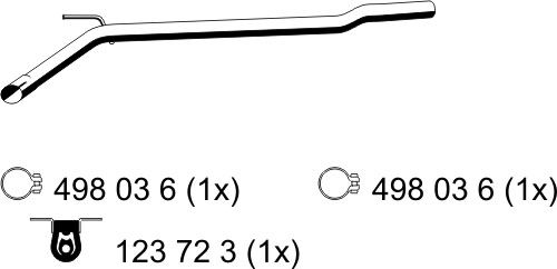 ERNST Труба выхлопного газа 176415