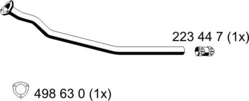ERNST Труба выхлопного газа 243445