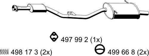ERNST Глушитель выхлопных газов конечный 273053