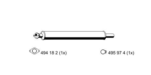 ERNST Предглушитель выхлопных газов 313124