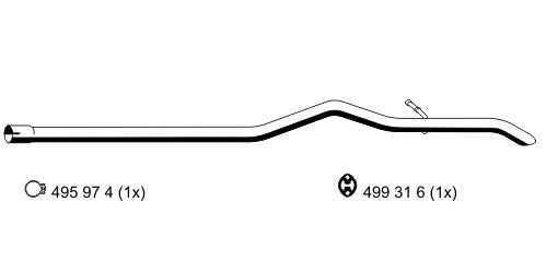 ERNST Труба выхлопного газа 330589