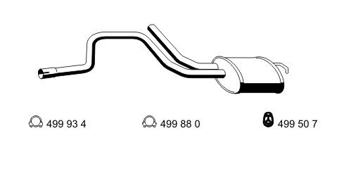 ERNST Глушитель выхлопных газов конечный 343077