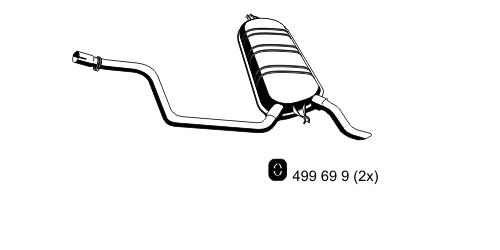 ERNST Глушитель выхлопных газов конечный 374194