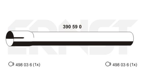 ERNST Труба выхлопного газа 390590