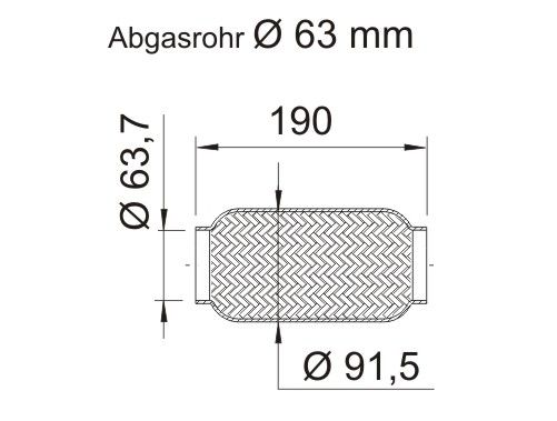 ERNST Гофрированная труба, выхлопная система 460286