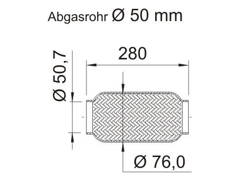 ERNST Гофрированная труба, выхлопная система 460392