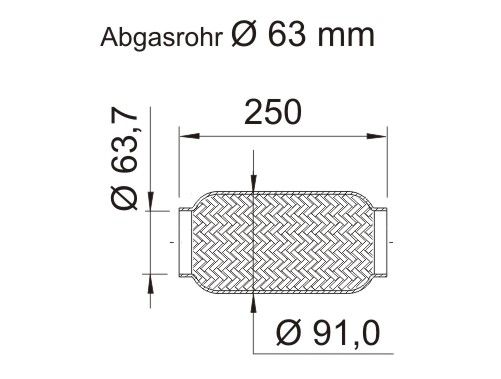 ERNST Гофрированная труба, выхлопная система 460439