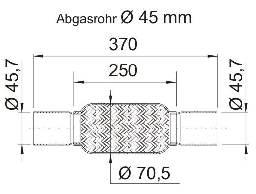 ERNST Гофрированная труба, выхлопная система 460651