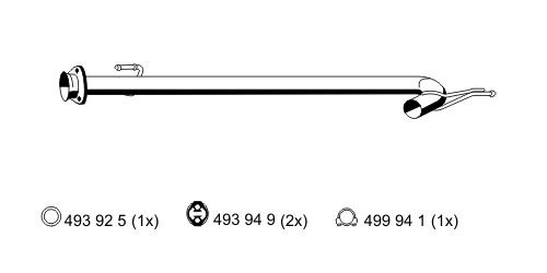 ERNST Труба выхлопного газа 515429