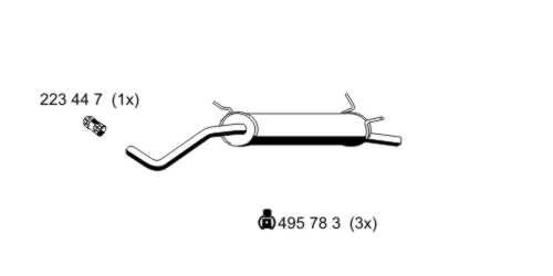 ERNST Глушитель выхлопных газов конечный 530088