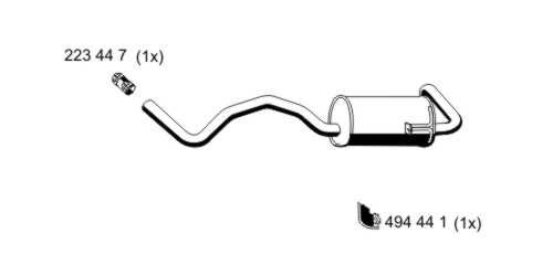 ERNST Глушитель выхлопных газов конечный 530149