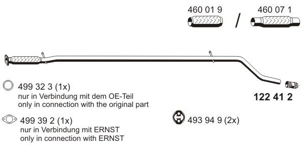 ERNST išleidimo kolektorius 550406
