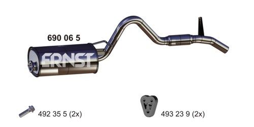 ERNST Глушитель выхлопных газов конечный 690065