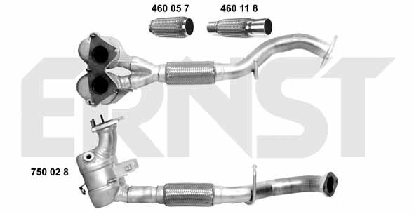 ERNST katalizatoriaus keitiklis 750028