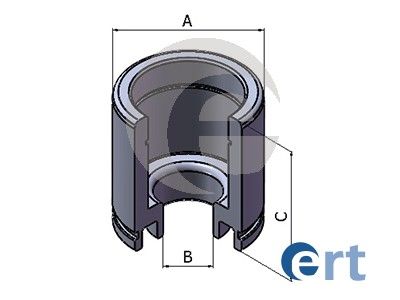 ERT Поршень, корпус скобы тормоза 151072-C