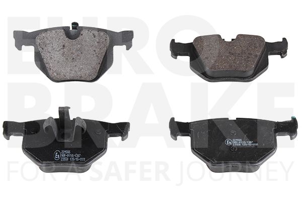 EUROBRAKE Комплект тормозных колодок, дисковый тормоз 5502221566