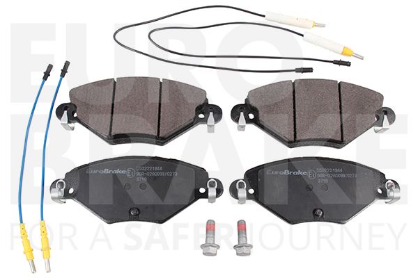 EUROBRAKE Комплект тормозных колодок, дисковый тормоз 5502221944