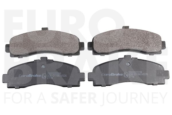 EUROBRAKE Комплект тормозных колодок, дисковый тормоз 5502222239