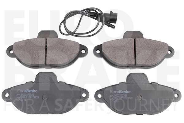 EUROBRAKE Комплект тормозных колодок, дисковый тормоз 5502222334