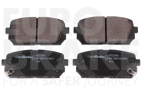 EUROBRAKE Комплект тормозных колодок, дисковый тормоз 5502223431