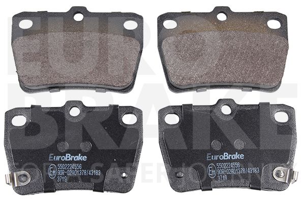 EUROBRAKE stabdžių trinkelių rinkinys, diskinis stabdys 5502224556