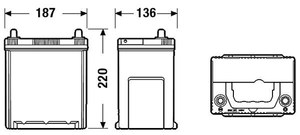 EXIDE starterio akumuliatorius EA406