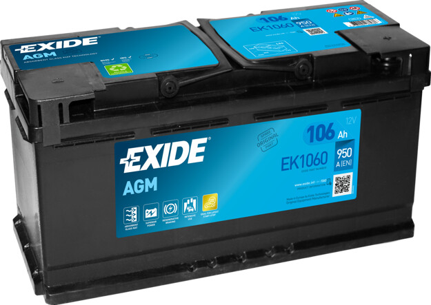 EXIDE starterio akumuliatorius EK1060